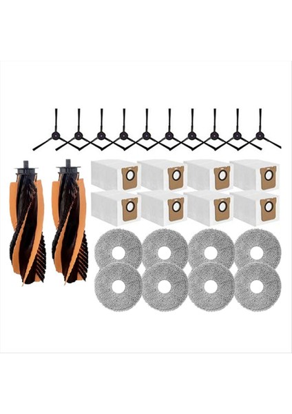 28 Adet Jonr P20 Pro/jonr T5 Pro Robotlu Süpürge Yedek Parça Ana Fırça Yan Fırça Paspas Bezi Toz Torbası (Yurt Dışından) fırsatları