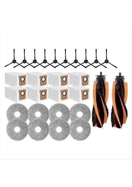 28 Adet Jonr P20 Pro/jonr T5 Pro Robotlu Süpürge Yedek Parça Ana Fırça Yan Fırça Paspas Bezi Toz Torbası (Yurt Dışından) indirimleri