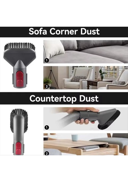 Dyson V7 V8 V10 V11 V15 Elektrikli El Süpürgesi Aksesuarları Teleskopik Çubuk Uzatma Tüpü Aracı Fırça Seti (Yurt Dışından) fırsatları
