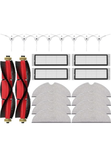 Roborock S5 S50 S51 S51 S55 S6 S60 S6 Saf Vacuma Seğerler Yedek Sezi Sezi Ana Sınak Fırcha Filtre Mop Kumaş Aksesuarları (Yurt Dışından)