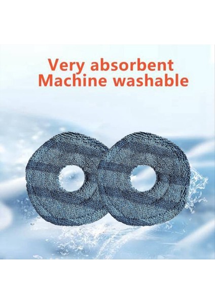 4pcs Eufy X10 Pro Omni ve Eufy X9 Pro Robot Vakum Yedek Parçaları Paspas Bezi Için 4pcs Yıkanabilir Vakum Paspas (Yurt Dışından) indirimleri