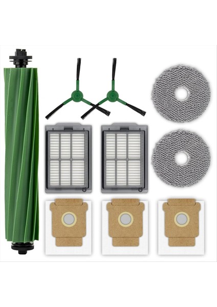 Irobot Plus 505 Combo Robot/plus 405 Combo Robot Vakum Ana Yan Fırça Hepa Filtreler Paspas Çantaları Için Yedek Parçalar (Yurt Dışından)
