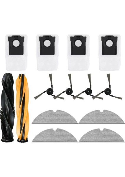 Dreame D20 Pro Plus / Dreame D20 Pro Elektrikli Süpürge Yedek Parçaları Ana Yan Fırçalar Filtreler Paspas Bezleri Toz Torbası (Yurt Dışından) fiyatları