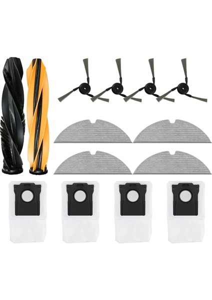 Dreame D20 Pro Plus / Dreame D20 Pro Elektrikli Süpürge Yedek Parçaları Ana Yan Fırçalar Filtreler Paspas Bezleri Toz Torbası (Yurt Dışından) modelleri
