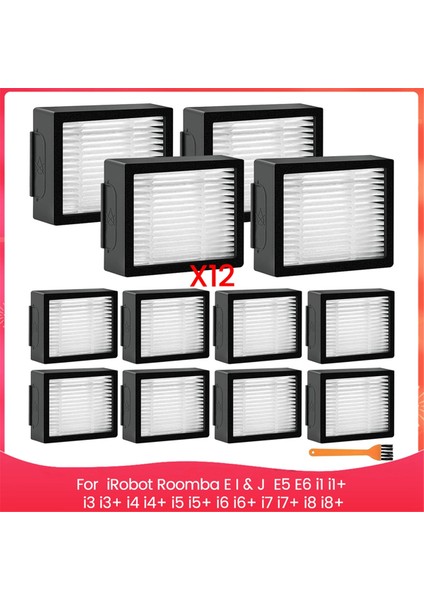 Irobot Roomba E I &amp; J Serisi E5 E6 I1 I1+ I3 I3+ I4 I4+ I5 I5+ I6 I6+ I7 I7+ I8 I8+ Parçalar Için Hepa Filtre Değiştirmeleri (Yurt Dışından)