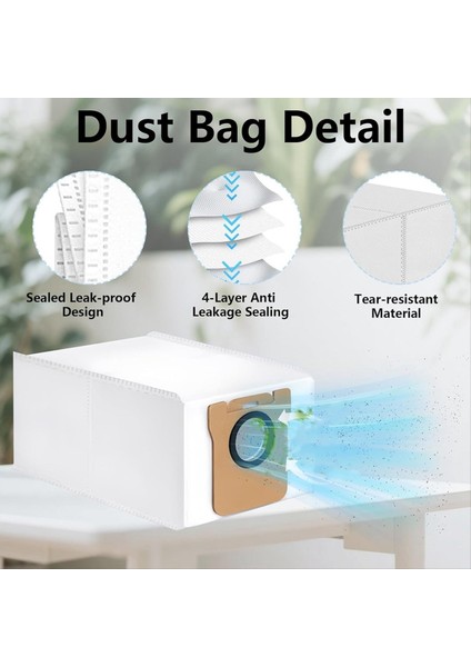 Xiaomi X20 Pro X20 Max Elektrikli Süpürge Yedek Parça Ana Yan Fırça Hepa Filtre Paspas Bezi Toz Torbaları (Yurt Dışından) indirimleri