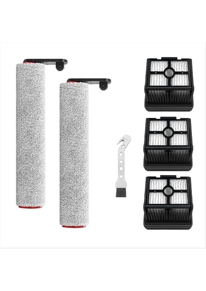 Dreame H12 Pro / H12 Plus / H12 Süpürücü Çekirdek Yumuşak Fırça Yedek Parçaları Islak Kuru Vakum Süpürge Silindir Hepa Filtre Seti (Yurt Dışından)