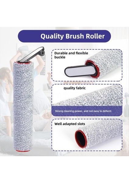 Dreame H12 Pro / H12 Plus / H12 Süpürücü Çekirdek Yumuşak Fırça Yedek Parçaları Islak Kuru Vakum Süpürge Silindir Hepa Filtre Seti (Yurt Dışından) fiyatları