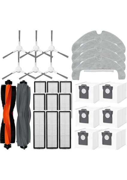 Dreame D10 Plus Gen 2/RLD32GD Ana Yan Fırça Filtre Aksesuarları Büyük Kapasiteli Toz Torbası Elektrikli Süpürge Parçaları (Yurt Dışından)