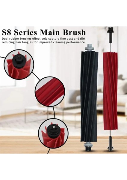 Xiaomi Roborock S8 S8 Pro Ultra S8+ Robot Vakum Yedek Parçalar Mop Bezleri Hepa Filtreler Toz Çantalar Aksesuarlar (Yurt Dışından) modelleri