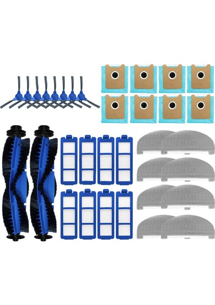 Eufy G40 Hibrid / Hibrid+ Ana Yan Fırça Hepa Filtre Mop Bez Pedleri Toz Çantası Yedek Yedek Aksesuarlar (Yurt Dışından)