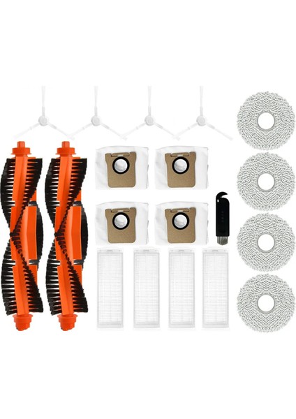 Xiaomi M30 Pro Robot Vakum Ana Fırçası Hepa Filtre Mop Pad Toz Torbası Yedek Parçalar Aksesuarları (Yurt Dışından)