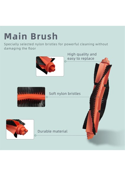 Xiaomi M30 Pro Robot Vakum Ana Fırçası Hepa Filtre Mop Pad Toz Torbası Yedek Parçalar Aksesuarları (Yurt Dışından) fiyatları
