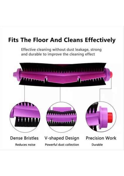 Midea V12 Robot Vakum Değiştirme Parçaları Aksesuarları Için 19PCS Ana Roller Yan Fırça Hepa Filtre Mop Bez (Yurt Dışından) fiyatları