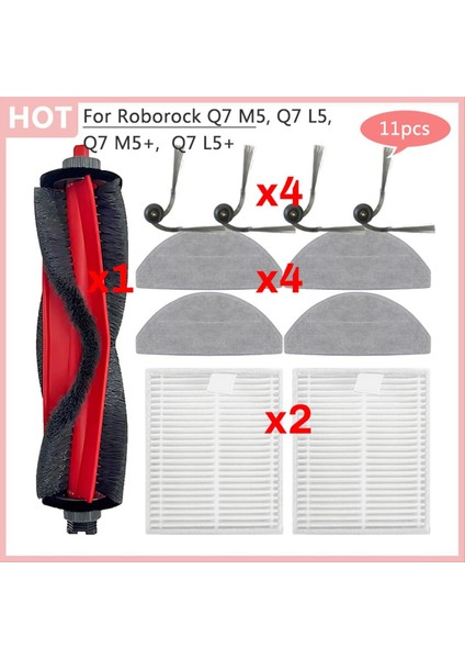 Roborock Q7 M5 / Q7 M5+ / Q7 L5 / Q7 L5+ / Q7 Tf / Q7 Tf+/ Q7B / Q7T+ Artı Parçaları Ana Yan Fırça Filtresi Toz Torbası (Yurt Dışından) fiyatları
