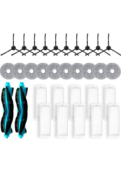 Cecotec Conga 11090 Spin Devrimi Ana Yan Fırça Hepa Filtre Mop Kumaş Ped Değiştirme Yedek Aksesuarları (Yurt Dışından)