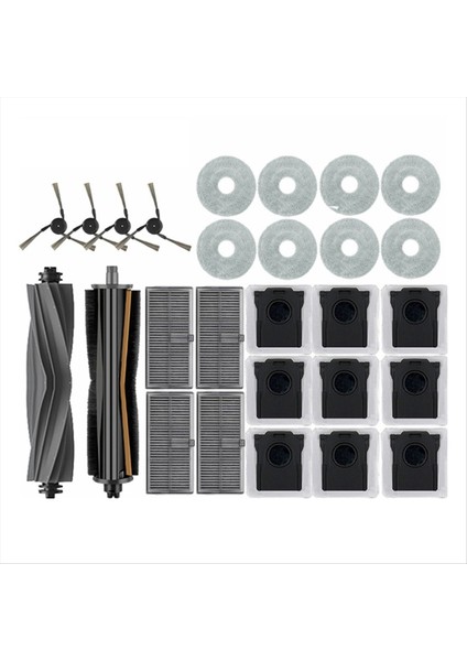 Dreame L40 ULTRA/X40 Ultra Robotlu Süpürge Aksesuarları Toz Torbası Paspas Bezi Ana Yan Fırça Hepa Filtre (Yurt Dışından)