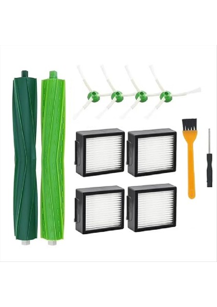 Irobot Roomba I7+ I3 I4+ I6 I6+ I8 I8+ E5 E6 Süpürme Makine Aksesuarları Kauçuk Fırçalar Hepa Filtreler Yan Fırçalar (Yurt Dışından)