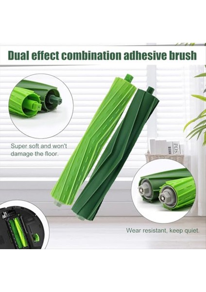 Irobot Roomba I7+ I3 I4+ I6 I6+ I8 I8+ E5 E6 Süpürme Makine Aksesuarları Kauçuk Fırçalar Hepa Filtreler Yan Fırçalar (Yurt Dışından) modelleri