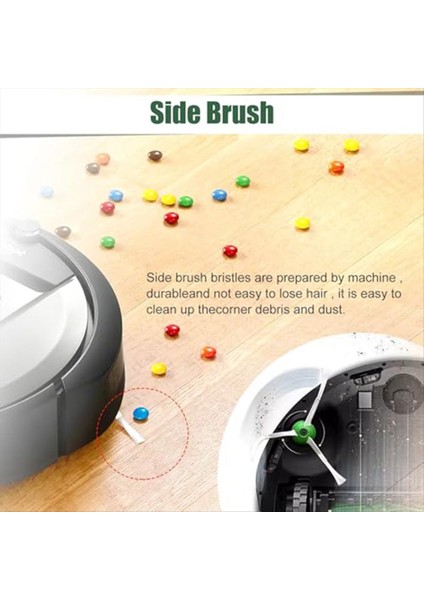 Irobot Roomba I7+ I3 I4+ I6 I6+ I8 I8+ E5 E6 Süpürme Makine Aksesuarları Kauçuk Fırçalar Hepa Filtreler Yan Fırçalar (Yurt Dışından) indirimleri