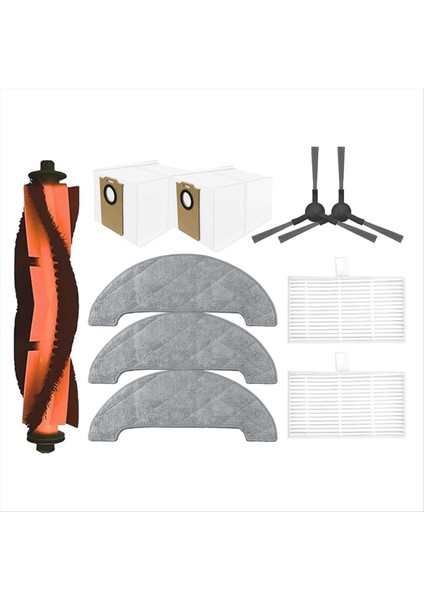 Dreame Mova E20 Pro Plus/trouver E20 Pro Plus Yedek Parça Vakum Fırçası Toz Torbası Filtre Paspas Bezi Için 10 Adet (Yurt Dışından) modelleri