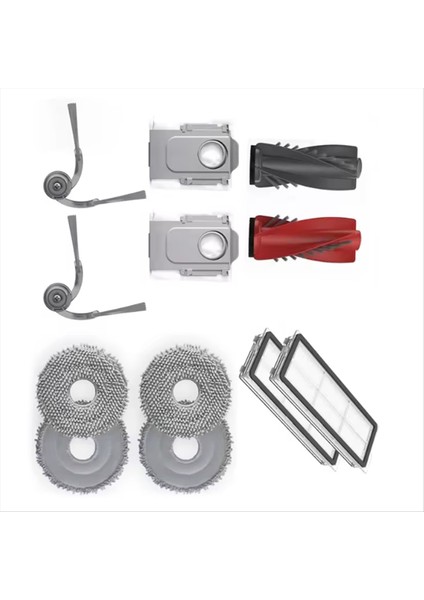 Roborock Qrevo CURV/P20 Pro Elektrikli Süpürge Yedek Parçaları Ana Fırça Yan Fırça Filtresi Toz Torbası Paspas Bezi (Yurt Dışından) modelleri