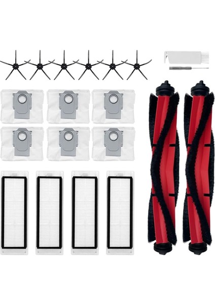 20 Adet Q5 Aksesuarları Kiti Değiştirme Roborock Q5 Robot Vakum Ana Yan Fırçalar Hepa Filtreler Toz Torbaları (Yurt Dışından) modelleri