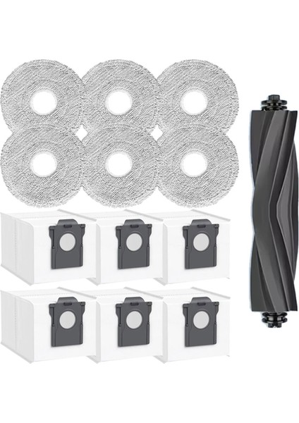 Vakumlu Rulo Fırça Paspas Bezi Toz Torbası Seti Dreame Mova E40 Ultra Yedek Parçalar Ana Fırça Paspas Pedleri Toz Torbası (Yurt Dışından)