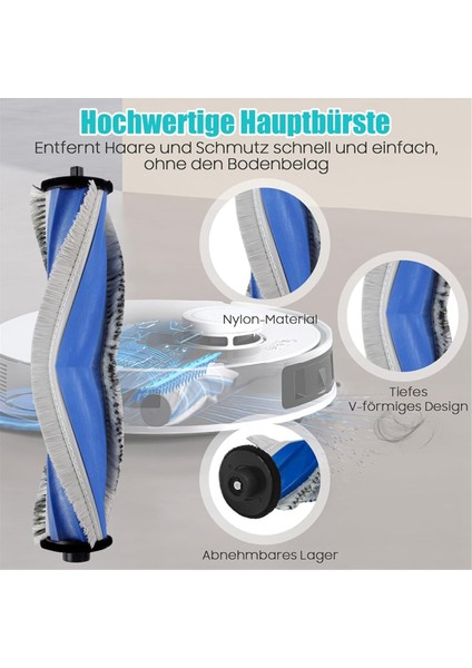 Ecovacs Deebot T30 Pro Omni / T30 Omni / T30 Omni / T30 Maks Vakum Ana Yan Fırça Hepa Filtre Mop Bez Toz Torbaları (Yurt Dışından) modelleri