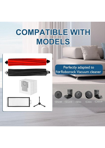 Roborock Q8 Max/q8 Max+ Q5 Pro/q5 Pro+ Q5 Max+ Q5 Duoroller+ Robot Vakum Yedek Parçaları Için Aksesuar Kiti (Yurt Dışından) fiyatları