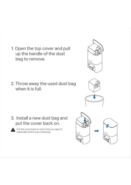 Tapo RV30 Max Plus RV20 Max Plus RVA301 RVA202 Vakum Aksesuarları Için Toz Torbası Paspas Bezi (Yurt Dışından) fiyatları