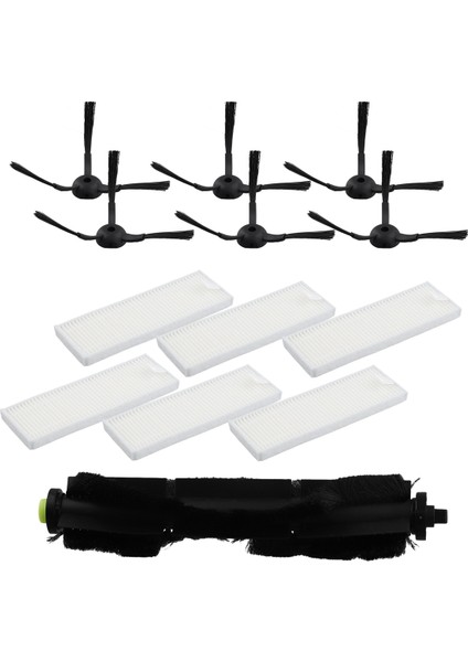 13PCS Roller Fırça Filtre Yan Fırça Yedek Parçaları Qihoo 360 S10 X100 Max Robotik Vakum Süpürücü (Yurt Dışından)