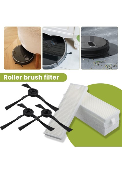 13PCS Roller Fırça Filtre Yan Fırça Yedek Parçaları Qihoo 360 S10 X100 Max Robotik Vakum Süpürücü (Yurt Dışından) indirimleri