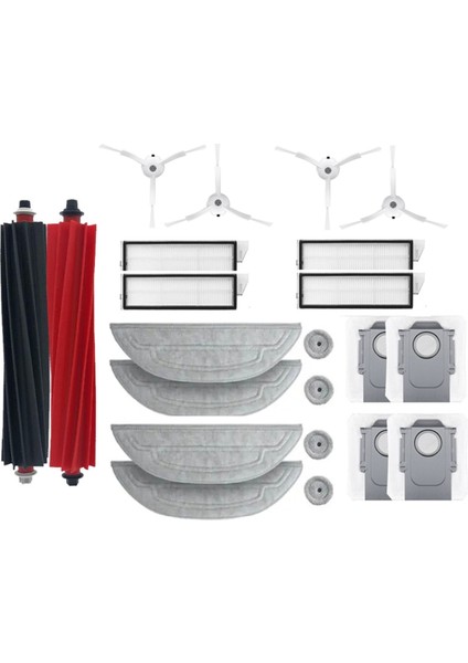22PCS Roborock Için Parçaları Değiştirin S8 Maxv Ultra G20S Robot Vakum Çift Silin (Yurt Dışından)