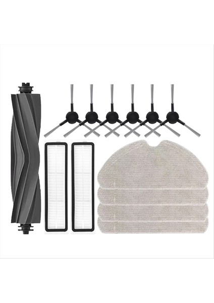 Dreame D9 Max Gen2 Robot Vakum Aksesuarları Parçaları Kauçuk Ana Yan Fırçalar Paspas Bezleri Hepa Filtreler Yedek Parçalar (Yurt Dışından) modelleri