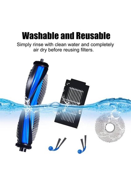 31 Adet Ecovacs Deebot T30C OMNI/T30C Pro Omni Elektrikli Süpürge Parçaları Ana Fırça Filtresi Toz Torbası Paspas Bezi (Yurt Dışından) indirimleri