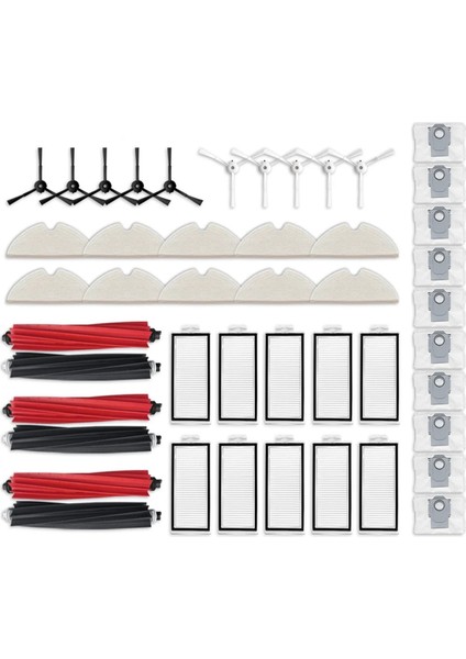 Roborock Q8 Max / Q8 Max+ / Q5 Pro / Q5 Pro+ Ana Yan Fırça Hepa Filtre Mop Pad Toz Çanta Parçaları Aksesuarları (Yurt Dışından)