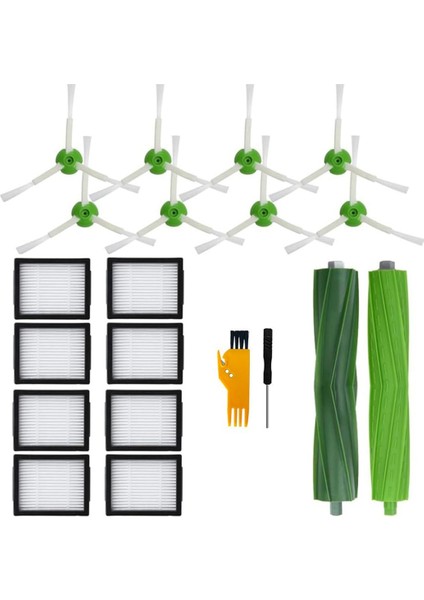 Irobot Roomba Için Yedek Parçalar E/ı/j Serisi I7+ E5 E6 I3 Kauçuk Fırçalar Hepa Filtreleri (Yurt Dışından)