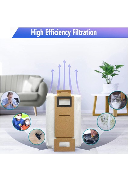 10 Paket Toz Çantaları Xiaomi Roborock S7 T7S T7PLUS T7S Plus, Vacuma Seğrici Takıları Otomatik Emme Istasyonu (Yurt Dışından) indirimleri