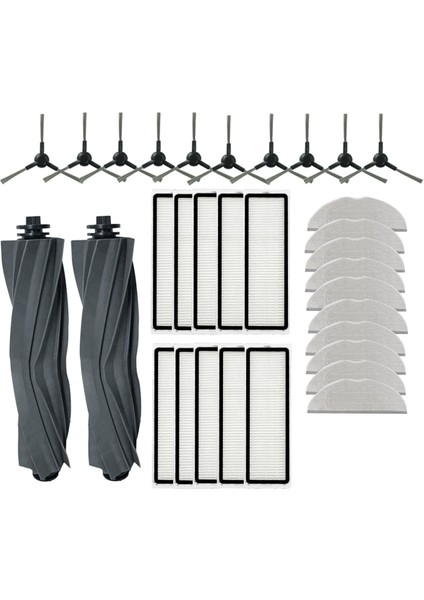 Dreame Mova S10 Plus / Troiver S10 Plus Sware Robot Temizlik Parçaları Değiştirme Ana Yan Fırça Paspası Filtresi Için 32 Adet (Yurt Dışından) indirimleri