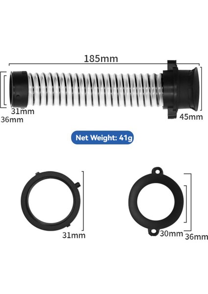 Bissell X7 (2832Z) / X7PRO (2955Z) Zemin Yatırır Fırça Kafa Parçaları Kanalizasyon Boruları Için Dişli Boru Bağlantıları (Yurt Dışından) fiyatları