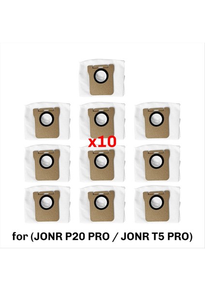 Jonr P20 Pro/jonr T5 Pro Elektrikli Süpürge Yedek Parçaları Toz Torbası Aksesuarları Için Uygun (Yurt Dışından) fiyatları
