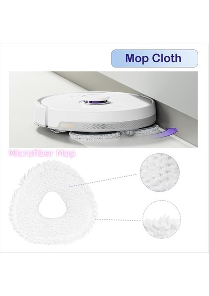 Paspas Bezi Için Uygun Narwal T10 J1 J2 Robotlu Süpürge Aksesuarları Mikrofiber Paspas Bezi Süpürgesi Paspas Kiti (Yurt Dışından) fiyatları