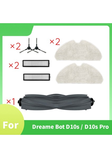 Dreame Bot D10S / D10S Pro Süpürme Makinesi Aksesuarları Için 7 Adet Ana Yan Fırça Paspas Filtresi Toz Torbaları (Yurt Dışından) fiyatları