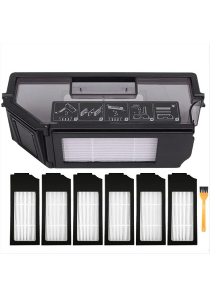 Ecovacs Için Toz Kutusu Aksesuarları Deebot X1 Omni Robot Vakum Temizleyici Toz Bin Hepa Filtresi Yedek Yedek Parçalar (Yurt Dışından)