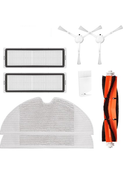 8pcs Hepa Filtre Ana Fırça Mop Bezi Yedek Kitler Xiaomi Mijia 1c STYTJ01ZHM Robot Vakum Temel Aksesuarlar (Yurt Dışından)