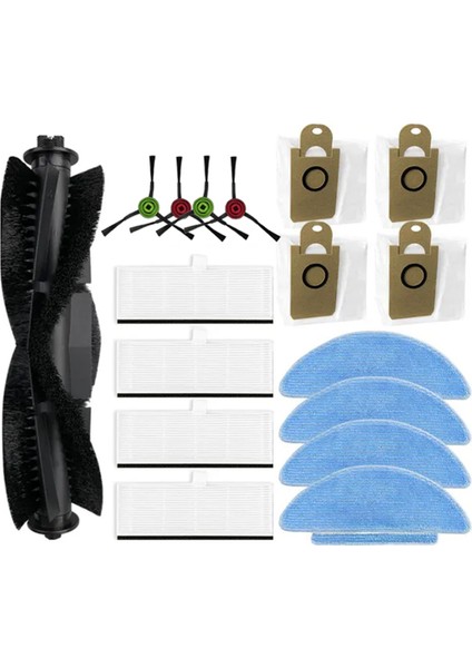 Medion X20 Sw+ / MD11415 Silindir Fırçası Hepa Filtre Mop Bez Toz Çantası Parçalar Aksesuarlar (Yurt Dışından)