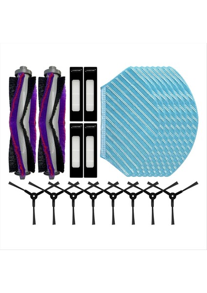 22 Adet Midea M7/m7 Pro/m7 Max/eureka NER700 Elektrikli Süpürge Yedek Parçaları Ana Yan Fırça Filtre Paspas Bezi (Yurt Dışından) modelleri