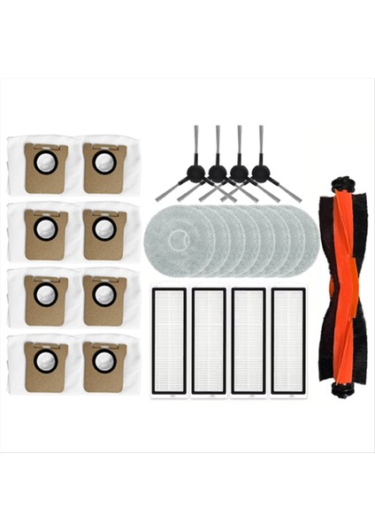 25 Adet Xiaomi X20 Max / X20 Pro / D109GL / D102GL Elektrikli Süpürge Yedek Parça Vakum Fırça Filtre Paspas Bezi Toz Torbası (Yurt Dışından) modelleri