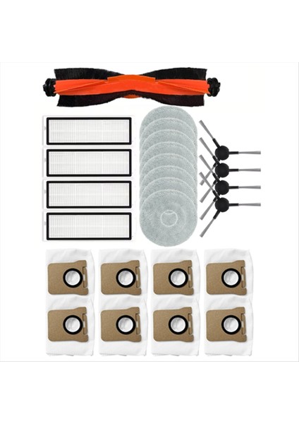25 Adet Xiaomi X20 Max / X20 Pro / D109GL / D102GL Elektrikli Süpürge Yedek Parça Vakum Fırça Filtre Paspas Bezi Toz Torbası (Yurt Dışından) fırsatları